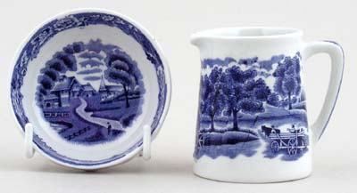 Creamer and Sugar Bowl c1930s